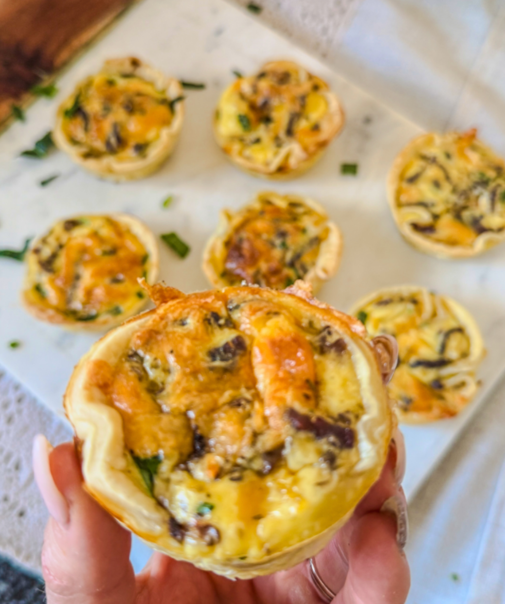 BILTONG & CHEESE MINI QUICHE